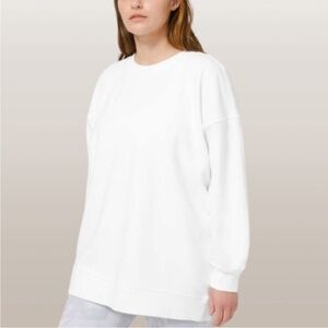 🆕- Lululemon Perfectly Oversized Crew Sweatshirt. White Size: 6